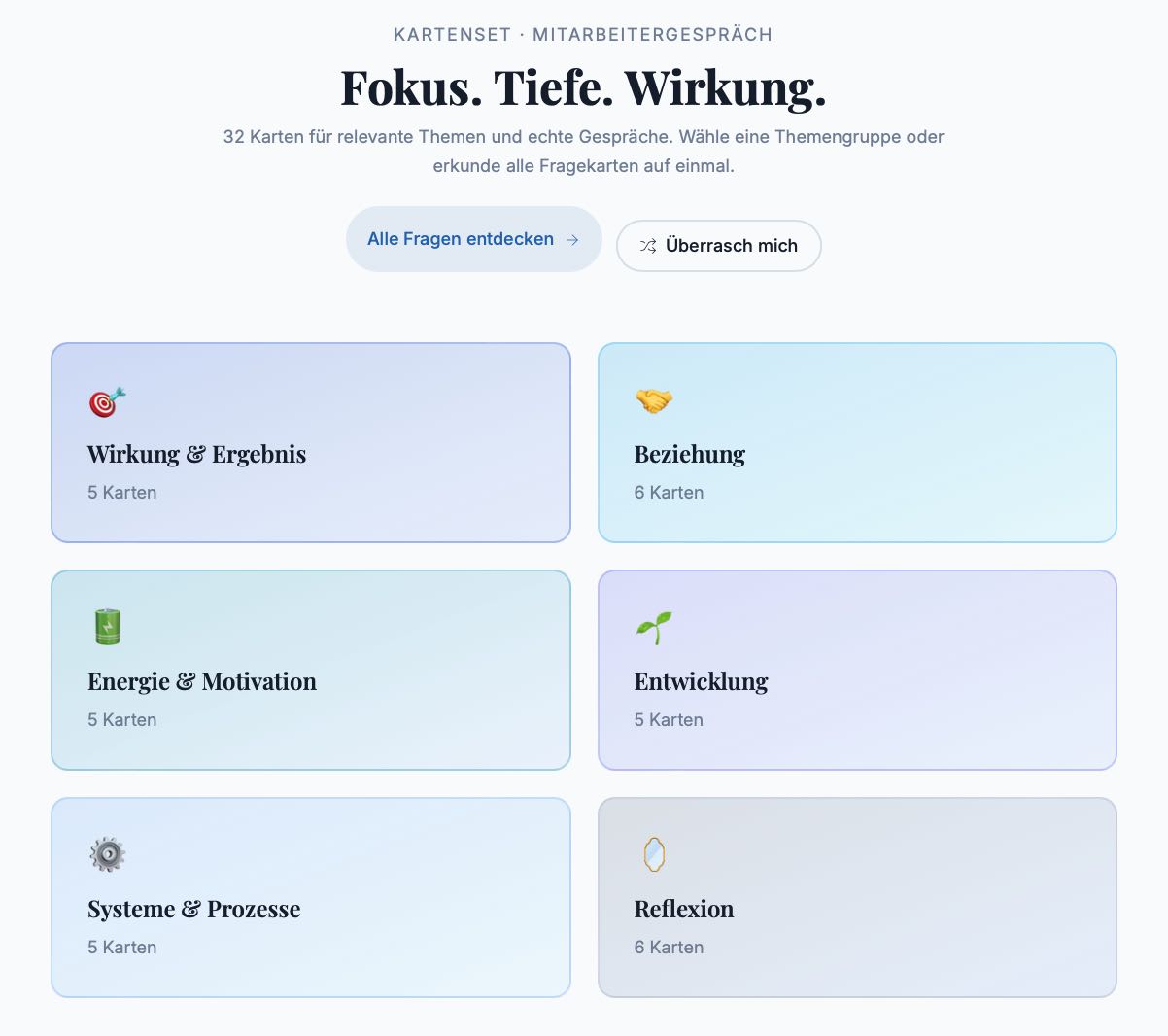 Kartenset mit App